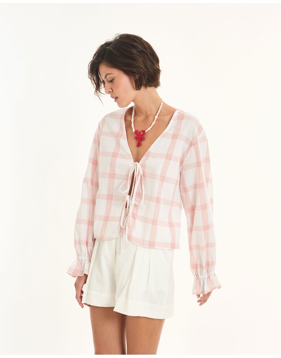Blusa xadrez inv xadrez