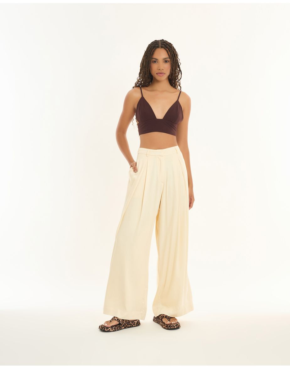 Calca pantalona inv off-white
