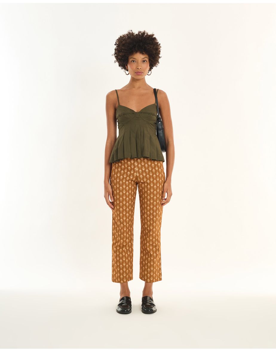Blusa pregas inv verde