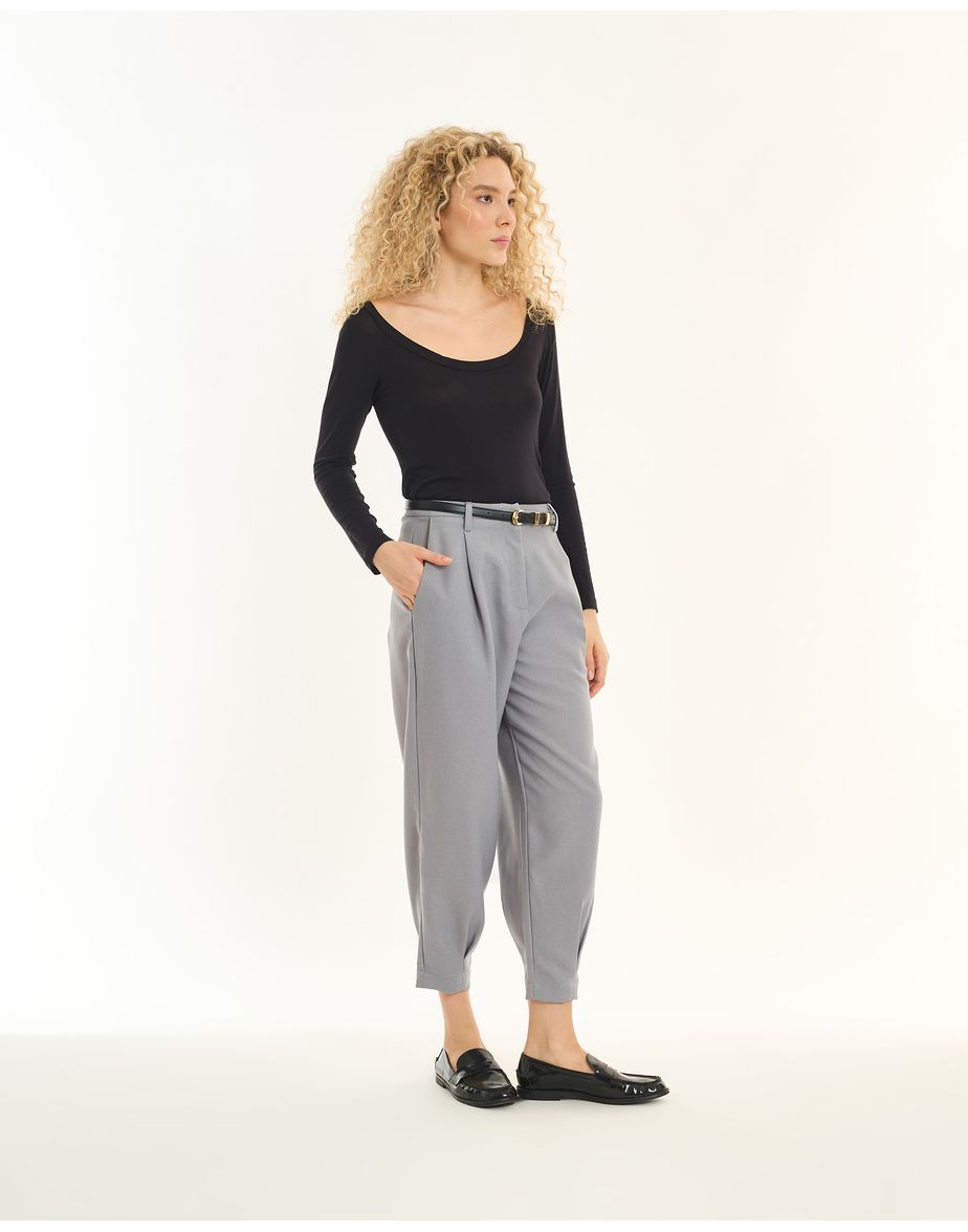 Calça twill inv cinza