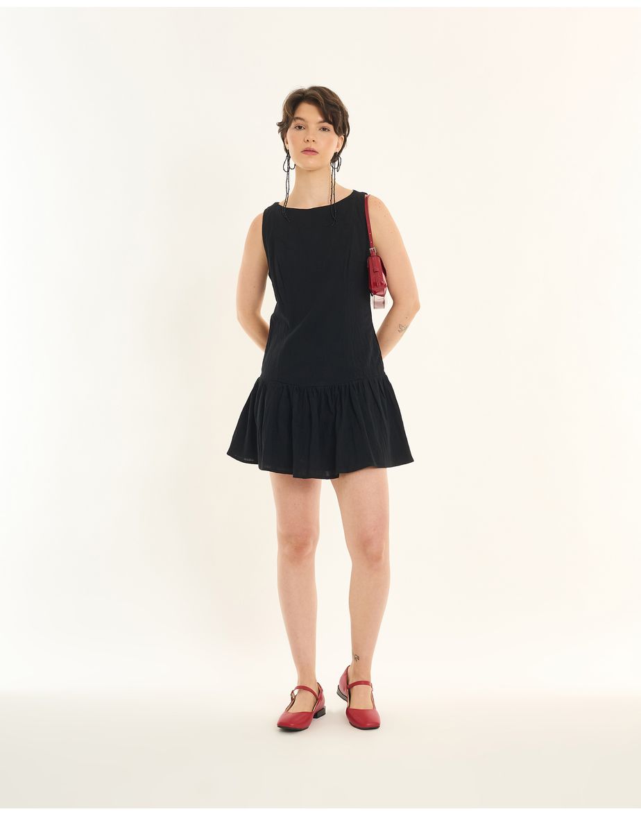 Vestido mini inv preto