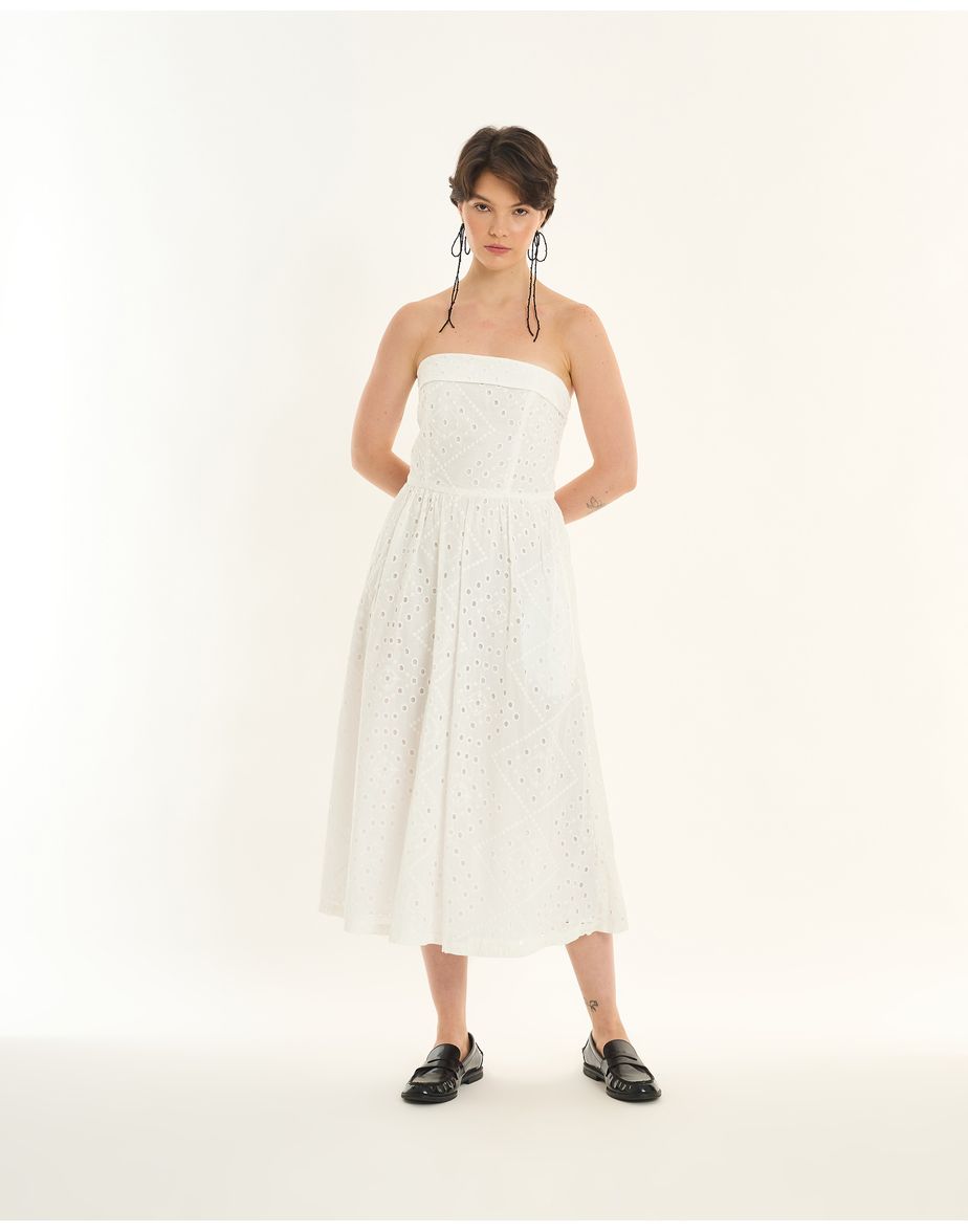 Vestido laise inv off-white