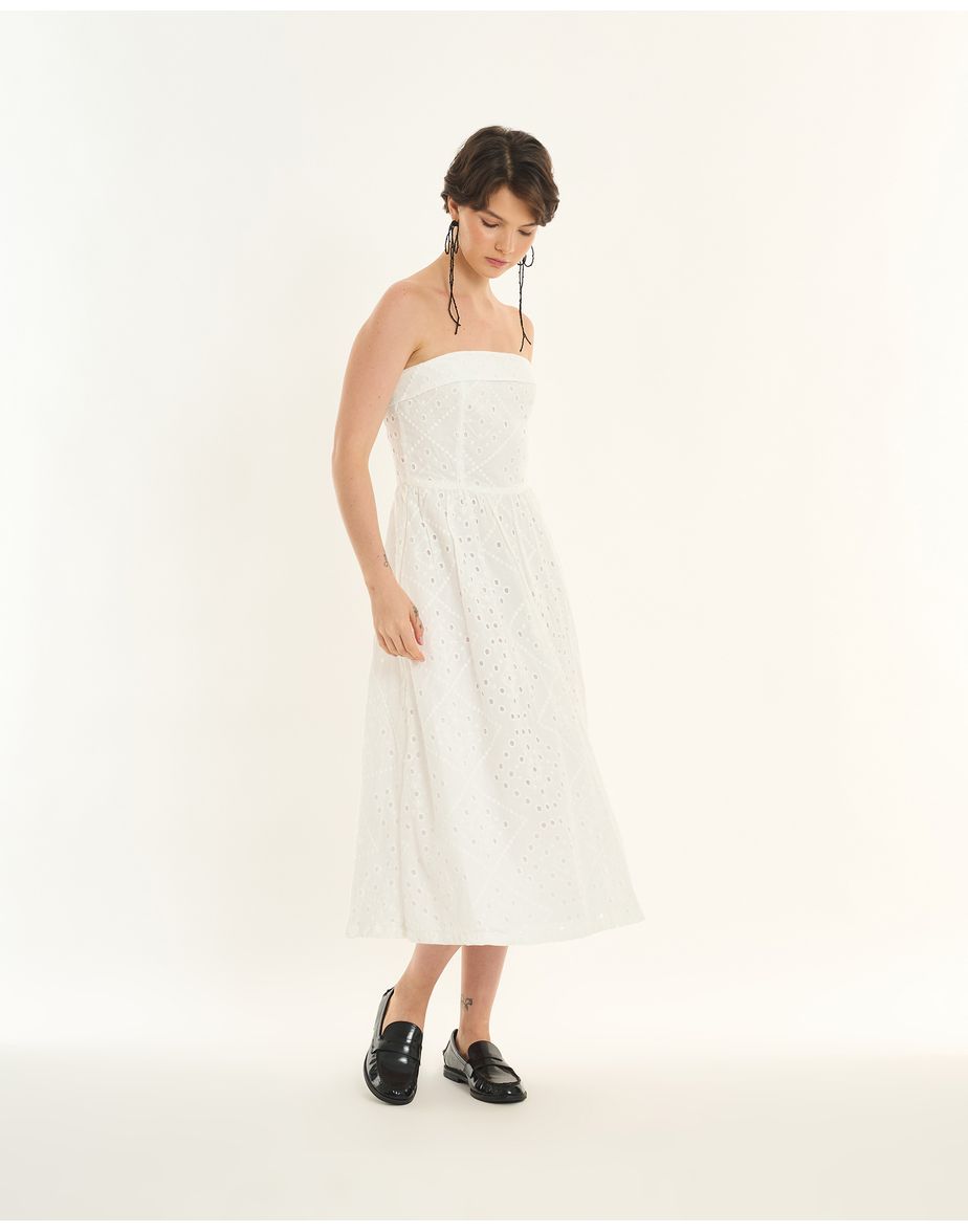 Vestido laise inv off-white