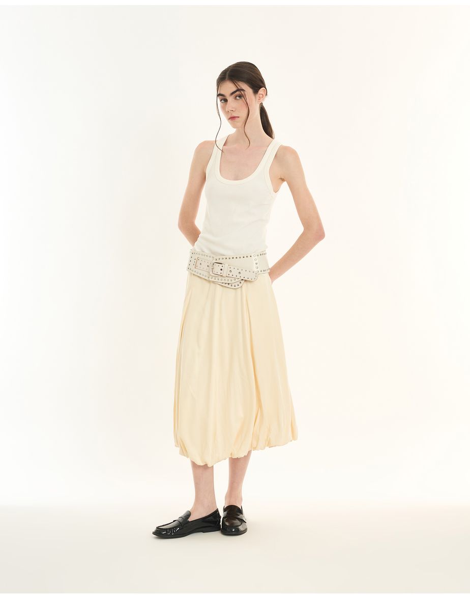 Saia midi balone inv off-white