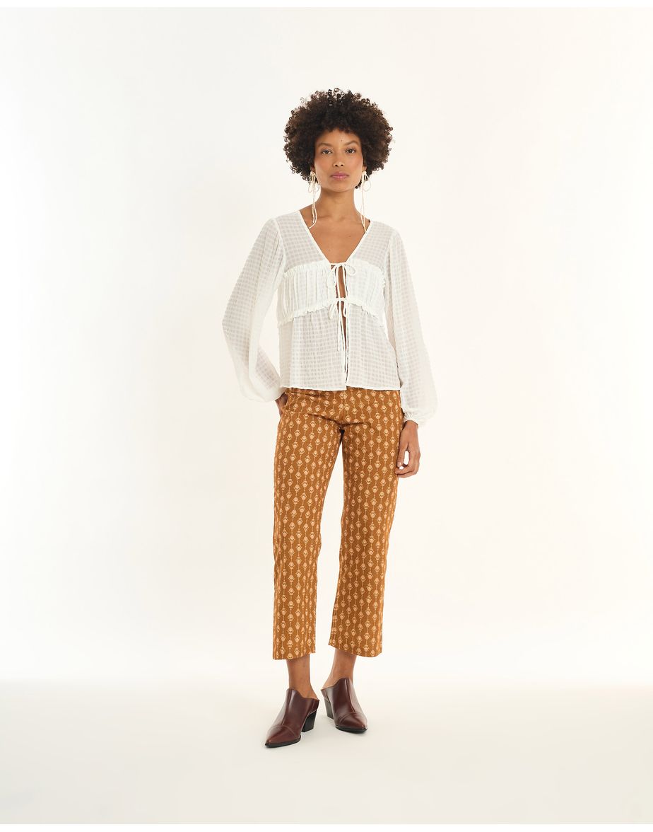 Blusa anarruga inv off-white