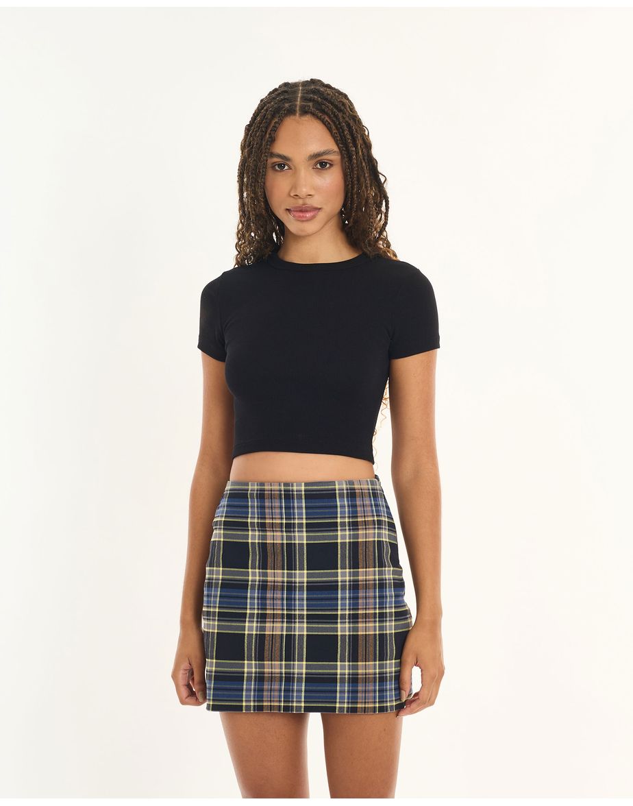 Top babylook inv preto