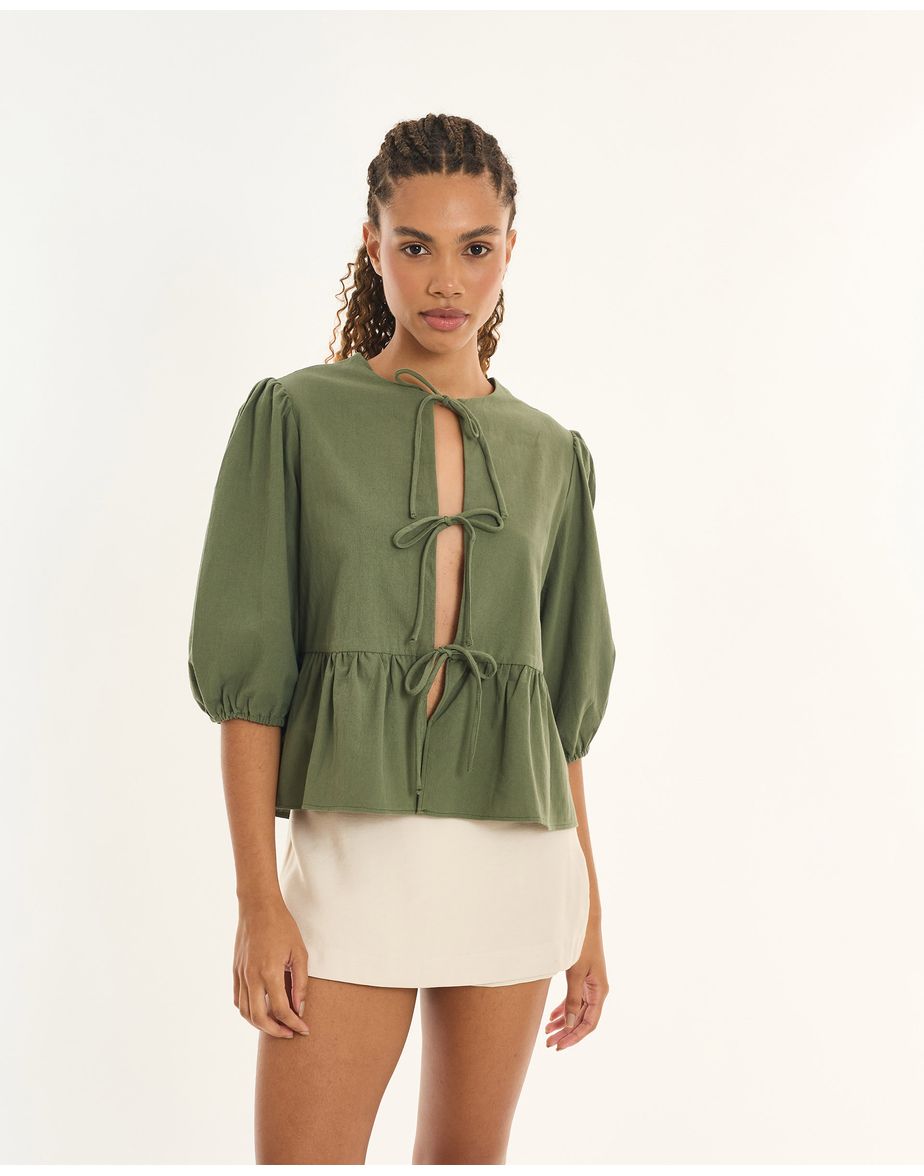 Blusa cotton inv verde