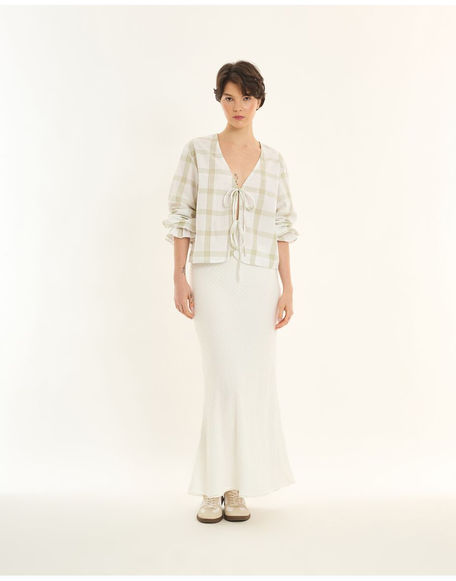 Saia anarruga inv off-white
