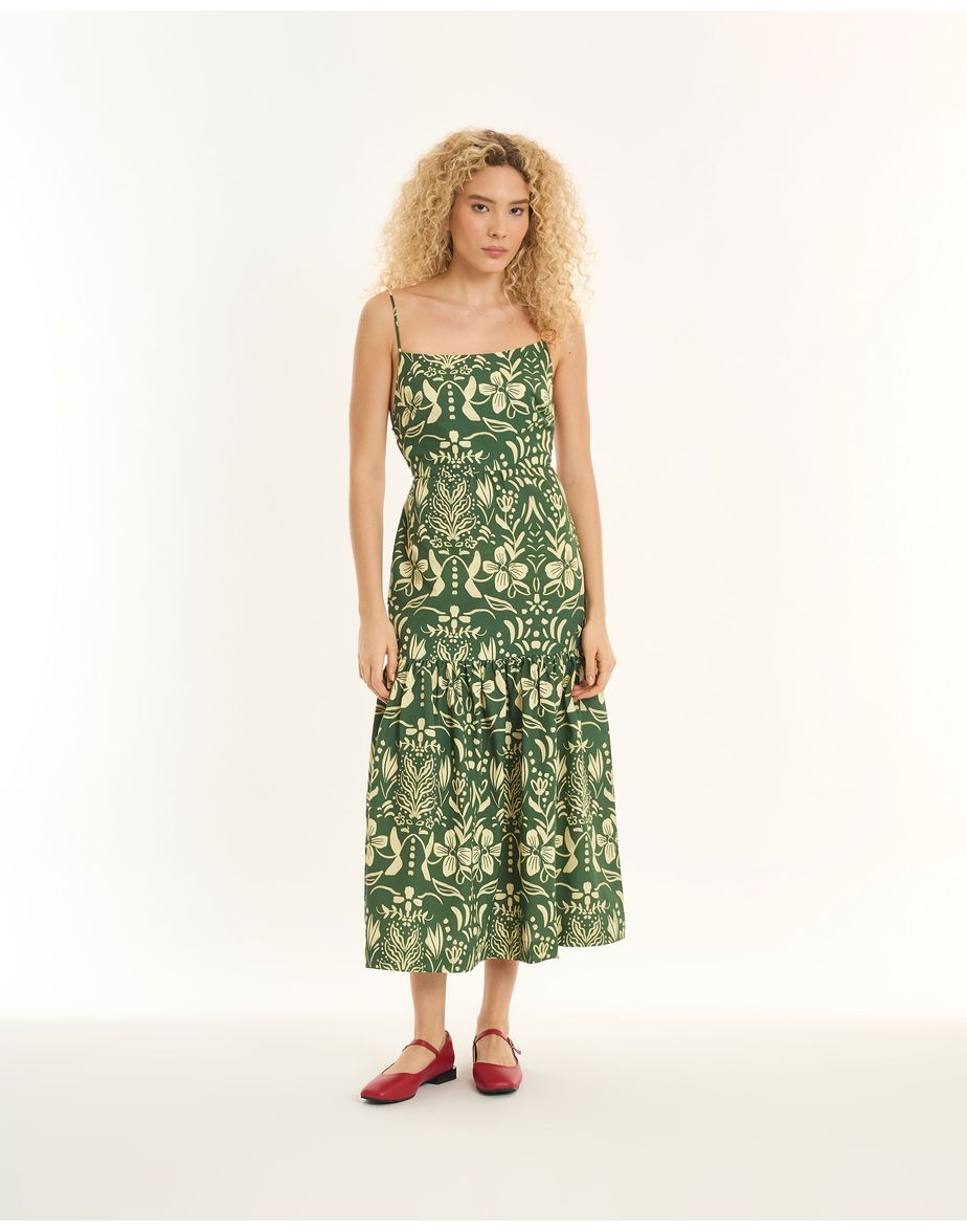 Vestido capri inv estampado