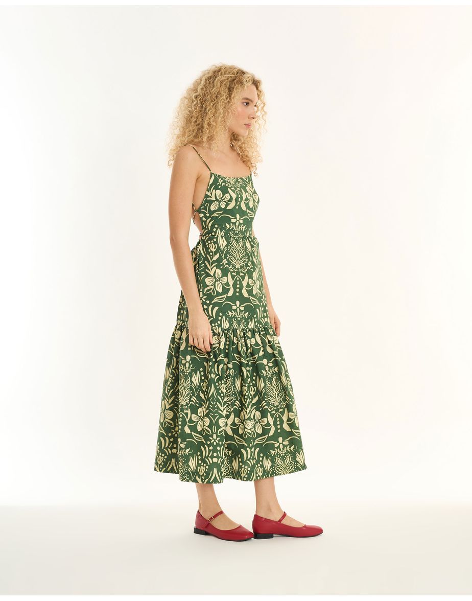 Vestido capri inv estampado