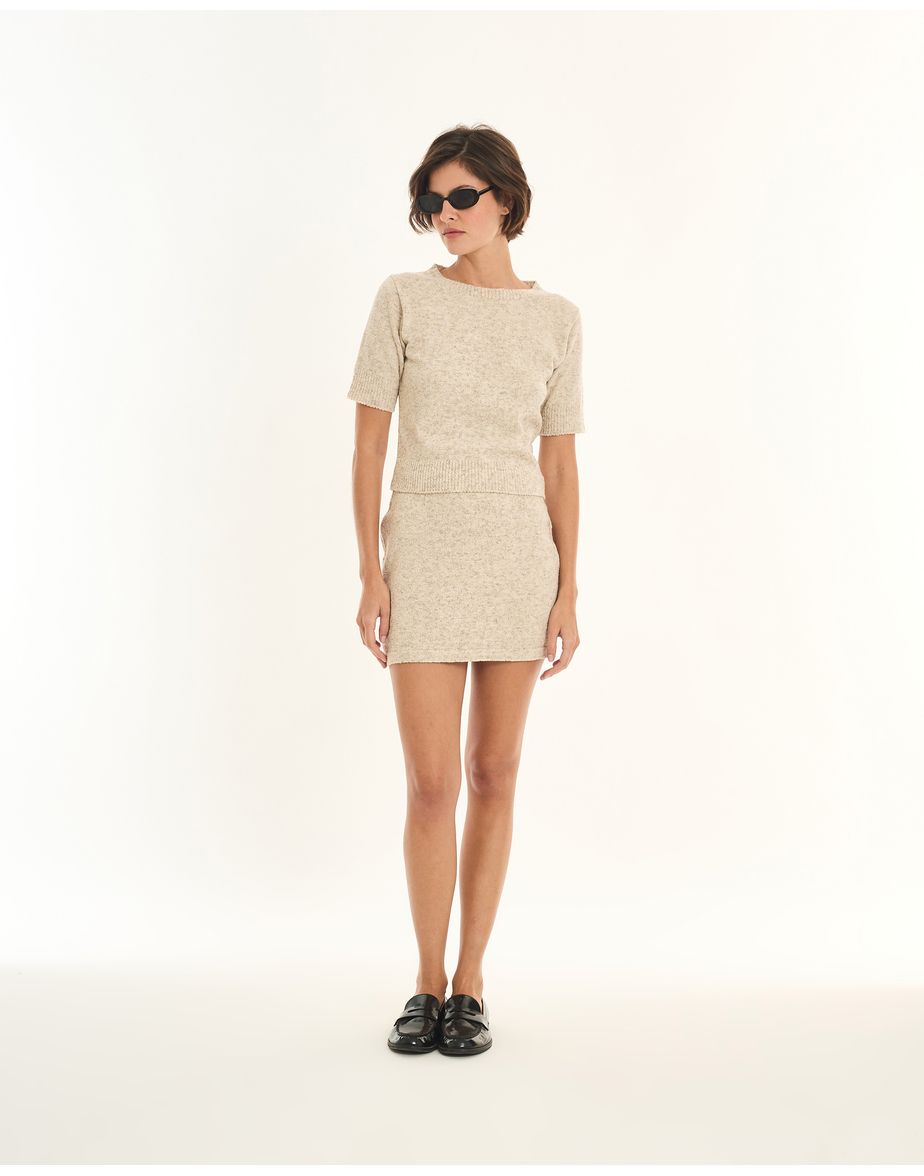 Saia tricot mousse inv off-white
