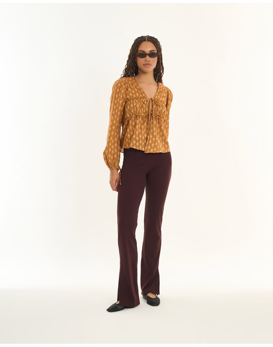 Blusa cassis inv estampado
