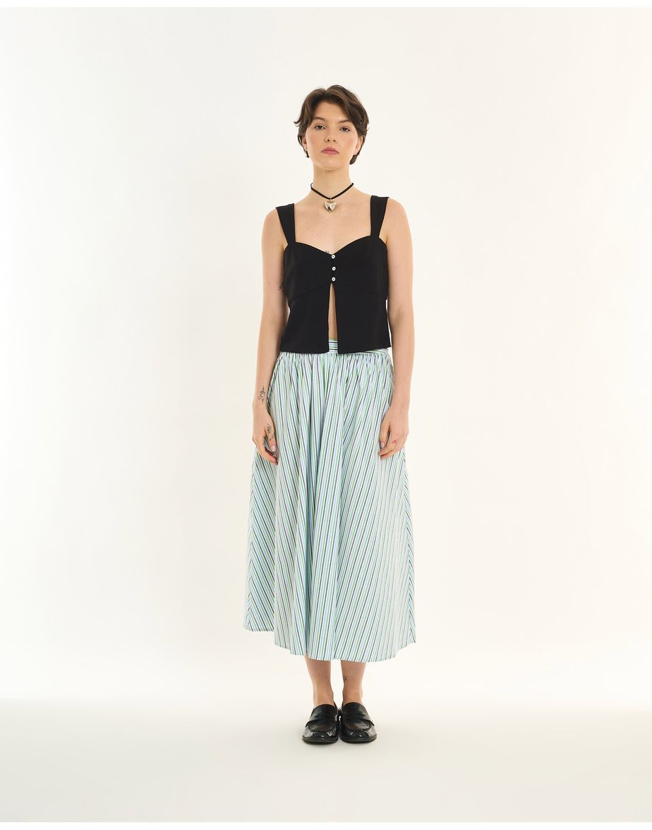 Top basque inv preto