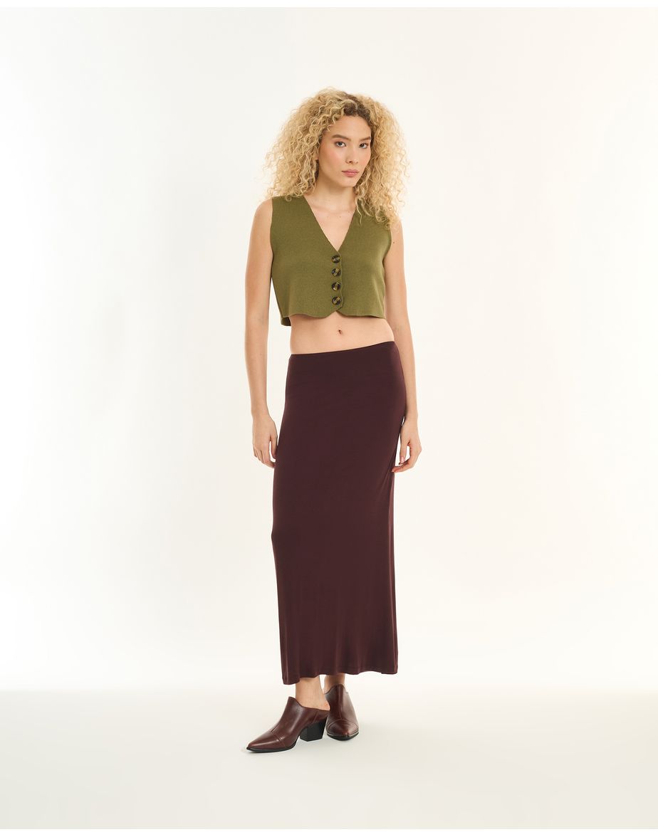 Colete tricot inv verde