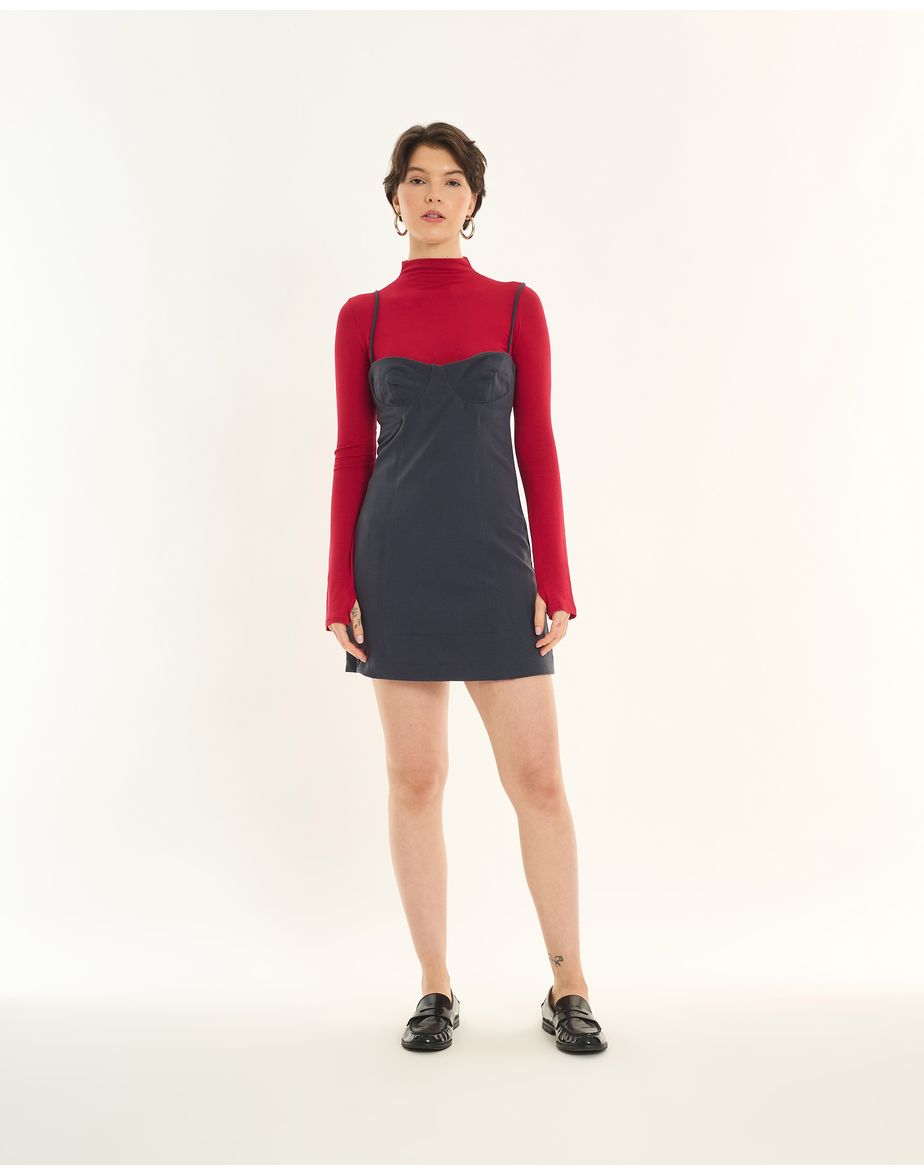 Vestido armani inv cinza