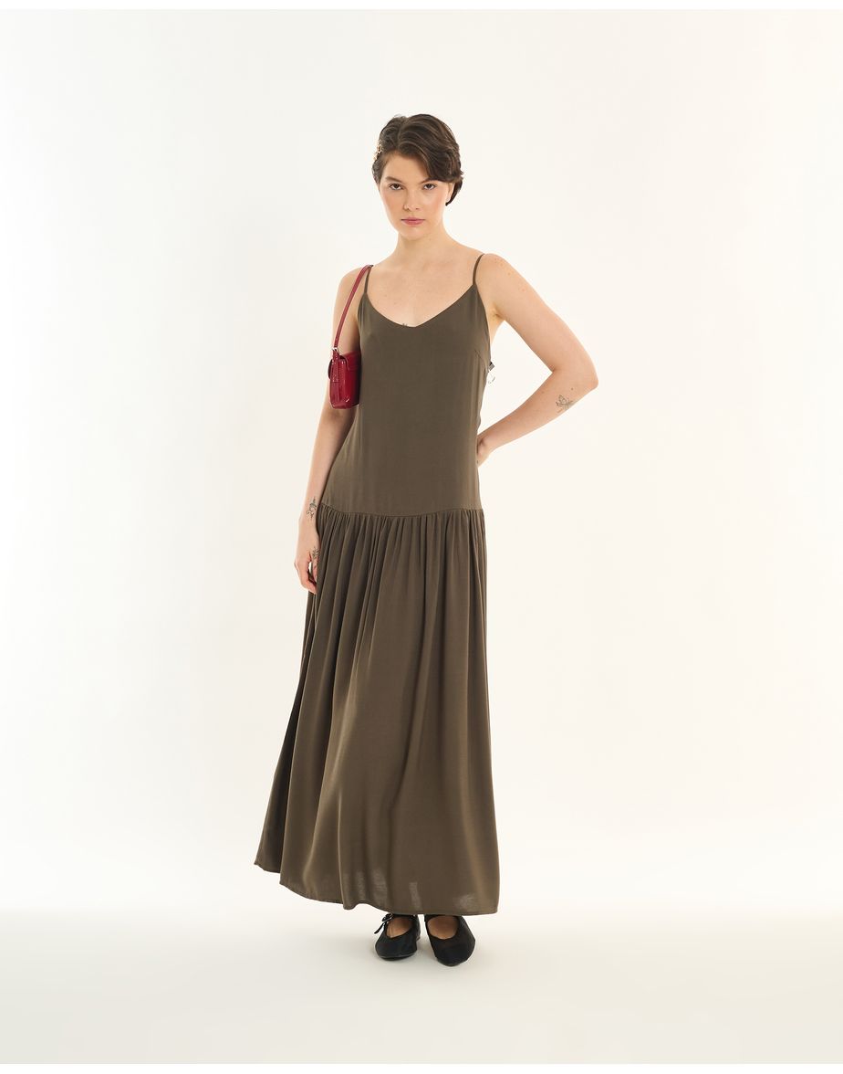 Vestido languido inv verde