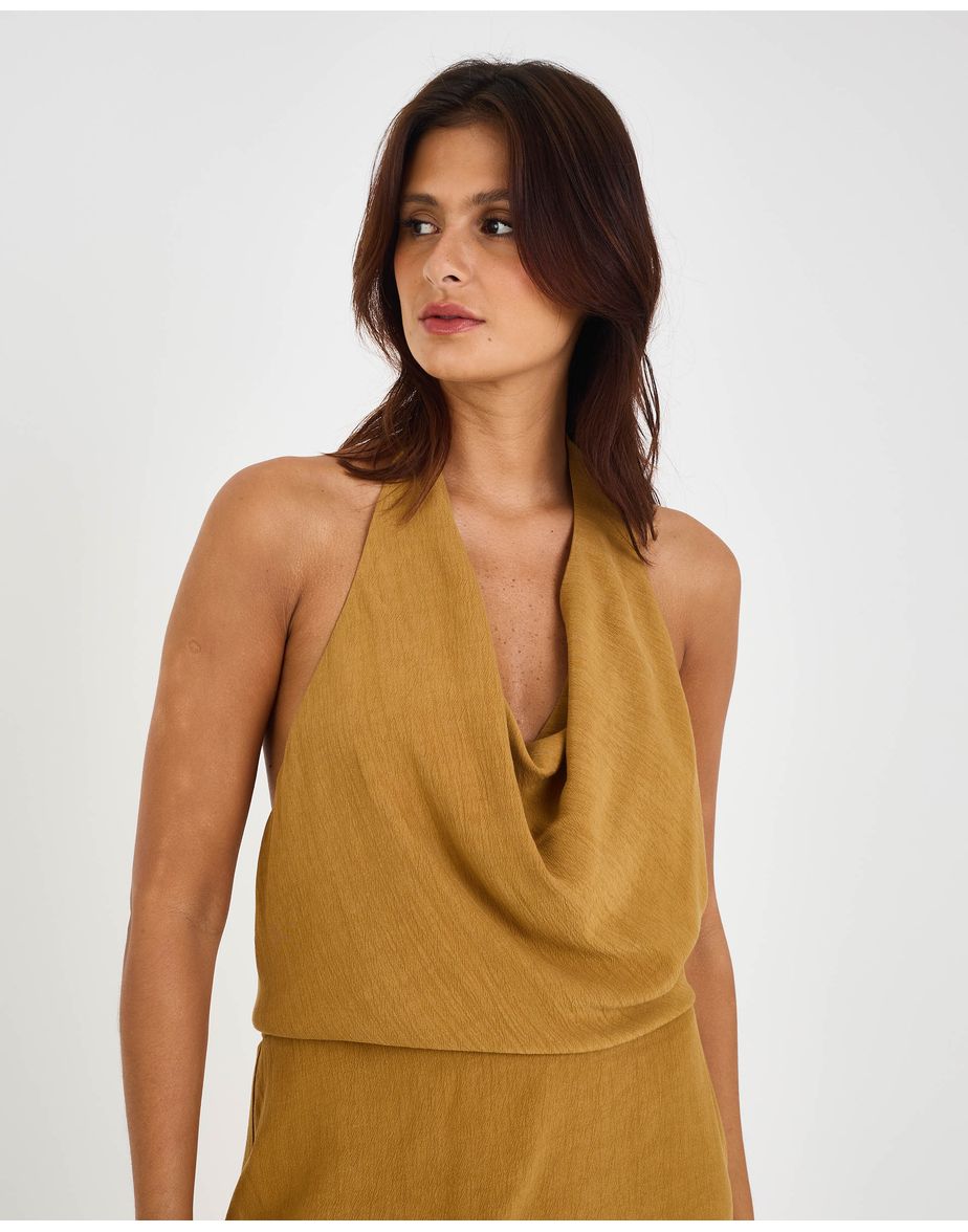 Vestido areia nox marrom
