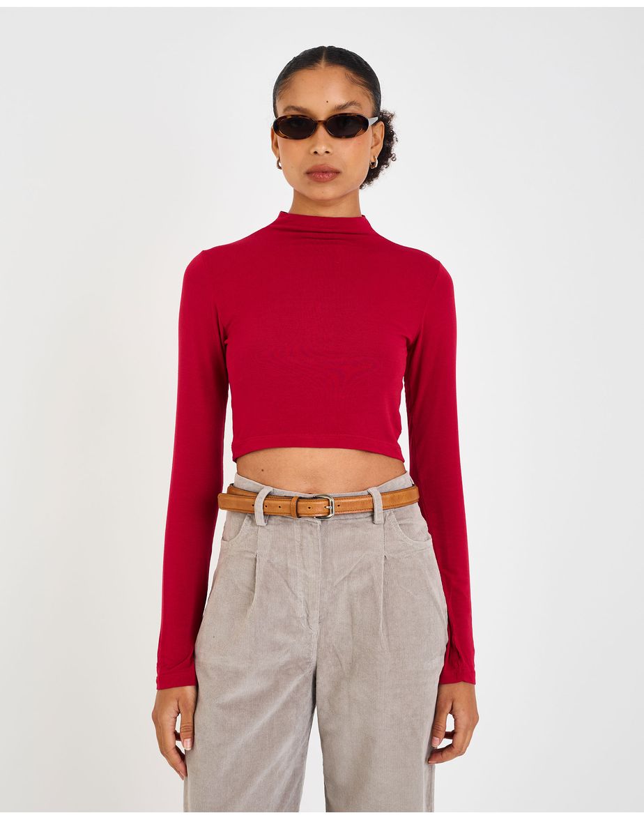 Top gola inv vermelho
