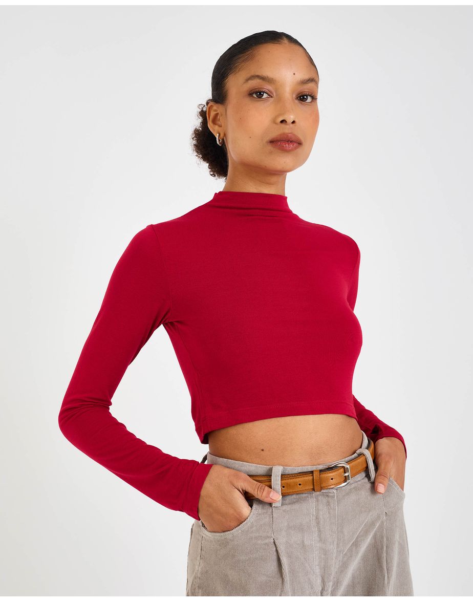 Top gola inv vermelho