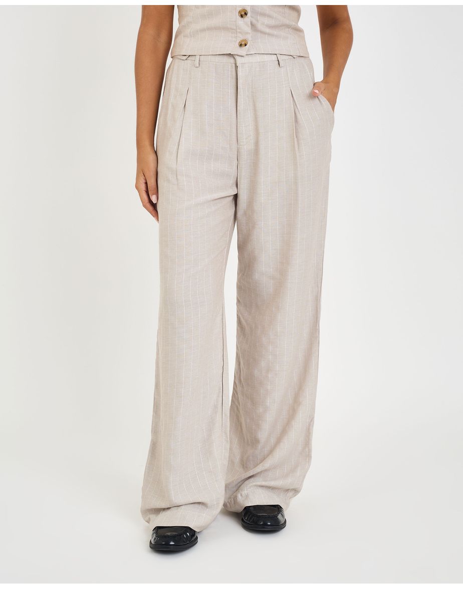 Calça risca ebi bege