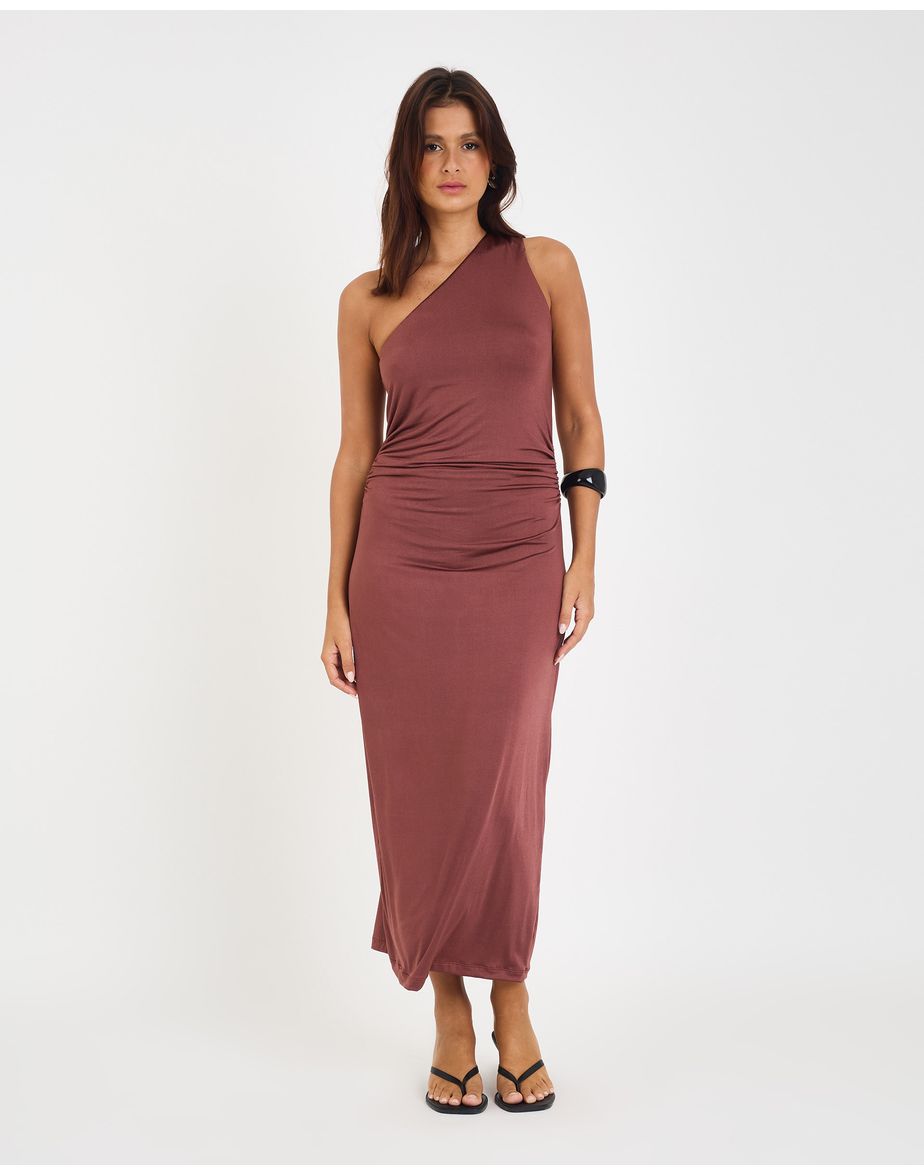Vestido liberty riv marrom