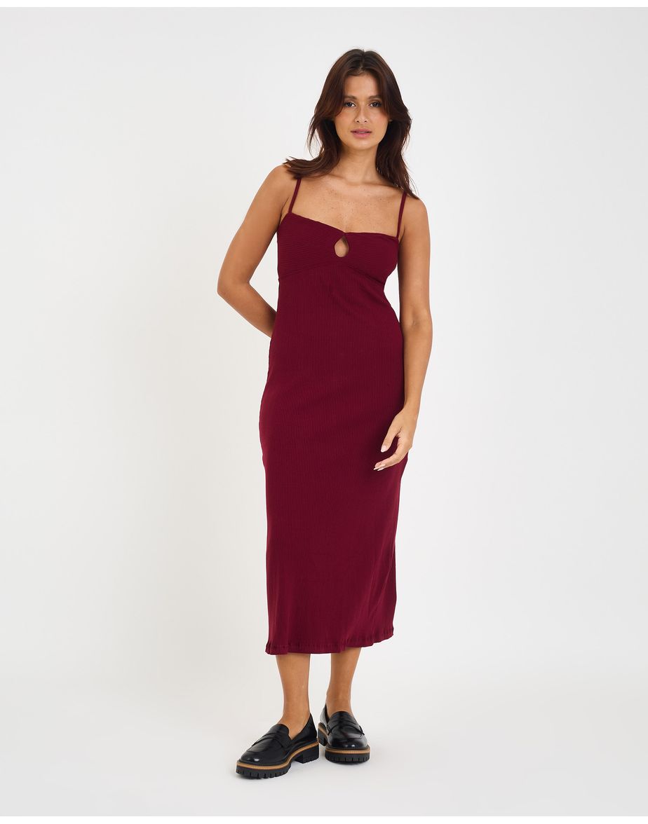 Vestido belweder riv vinho