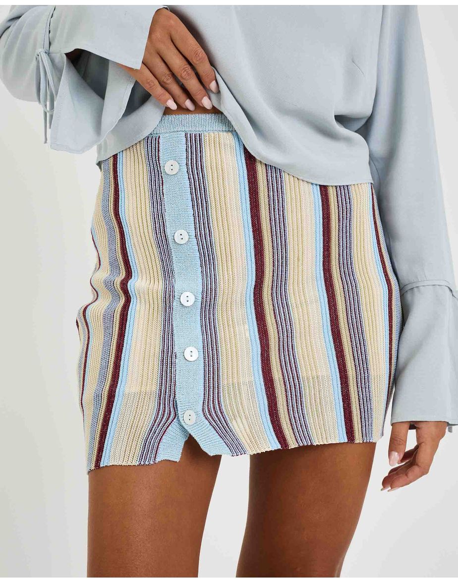 Saia tricot riv azul