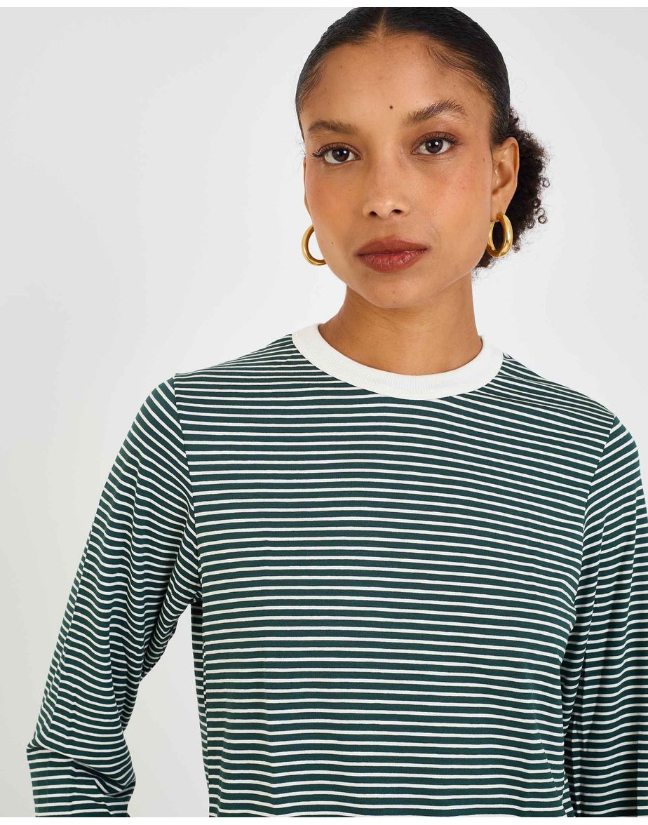 Camiseta listrada inv listrado verde