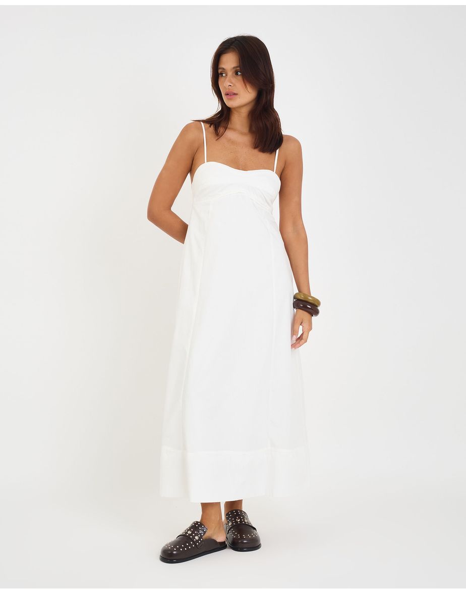 Vestido milano mel off-white