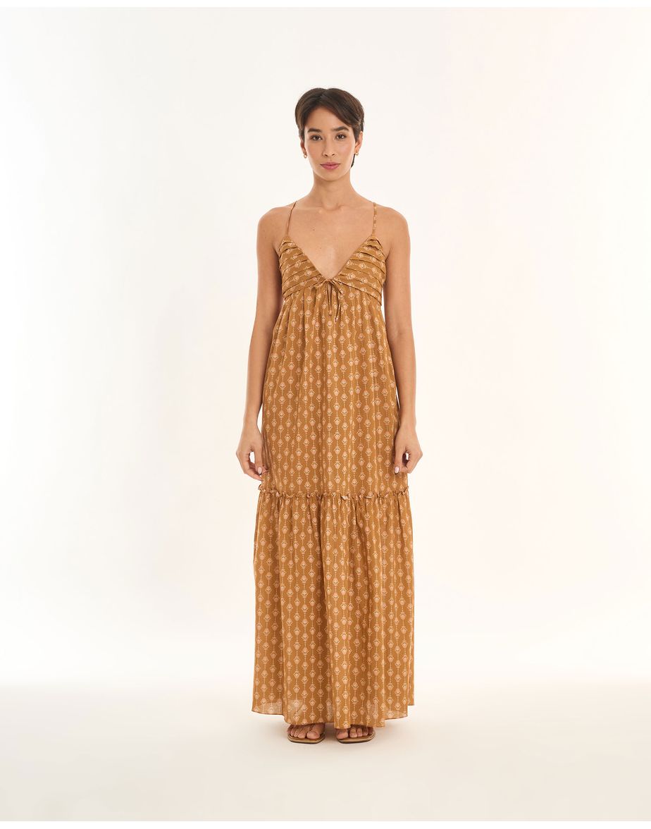 Vestido cassis inv estampado