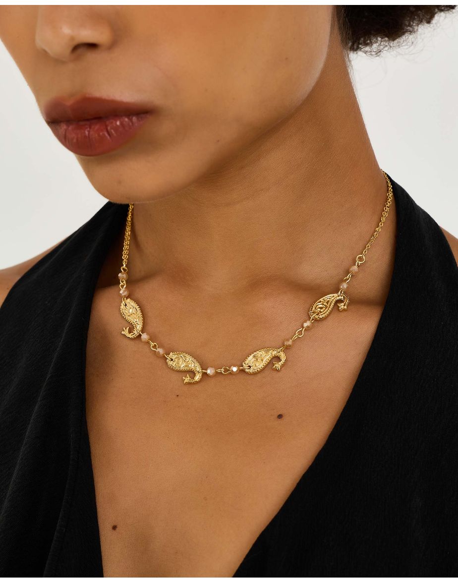 Choker paisley nox dourado