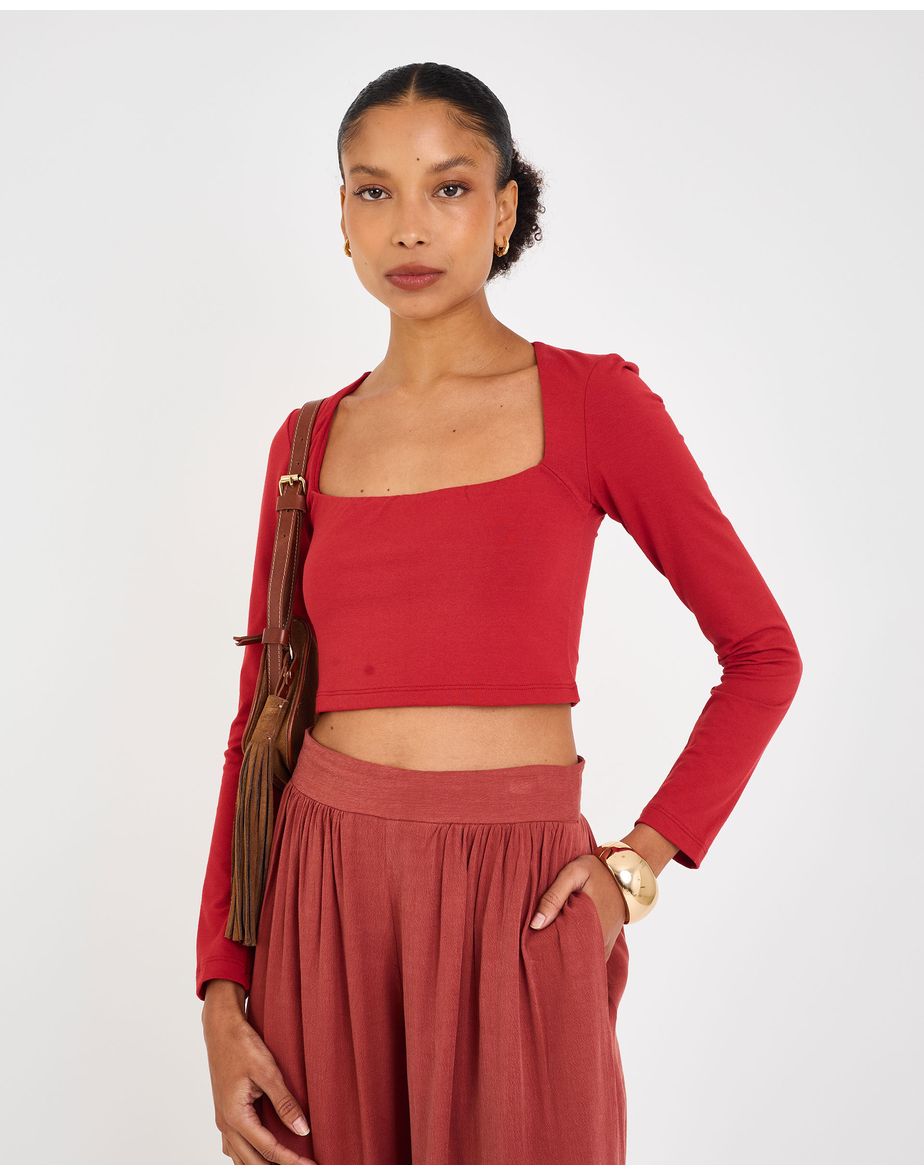 Top fan eve vermelho