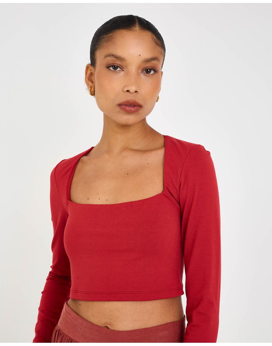Top fan eve vermelho