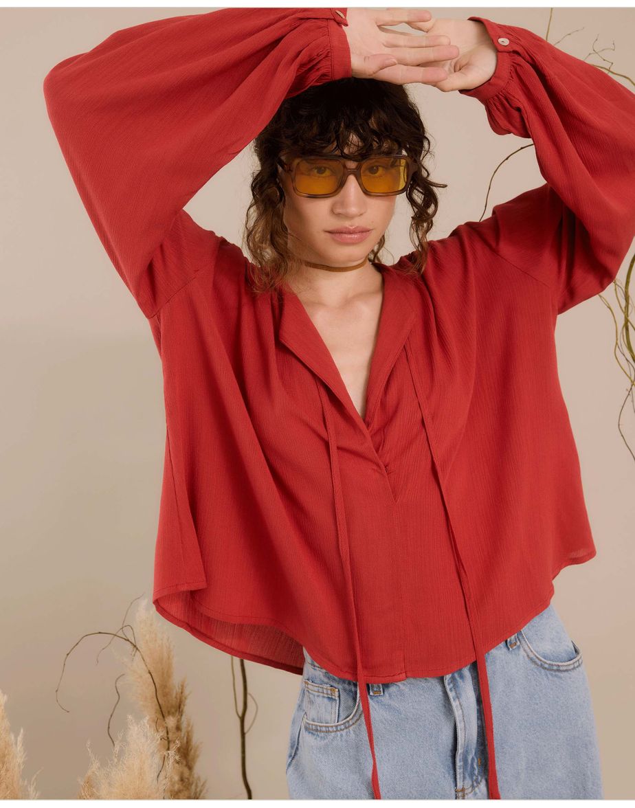 Blusa páprica eve vermelho