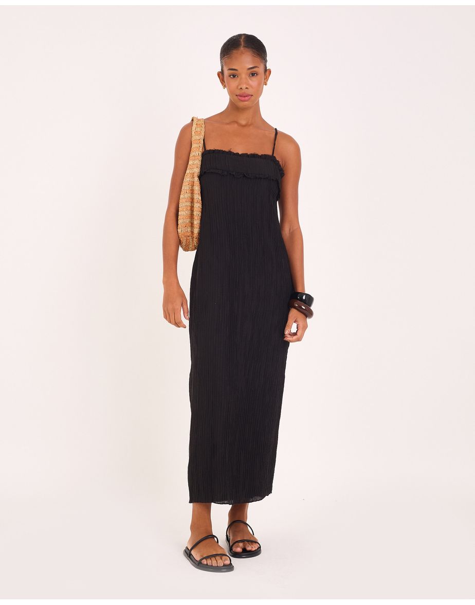 Vestido onda vin preto