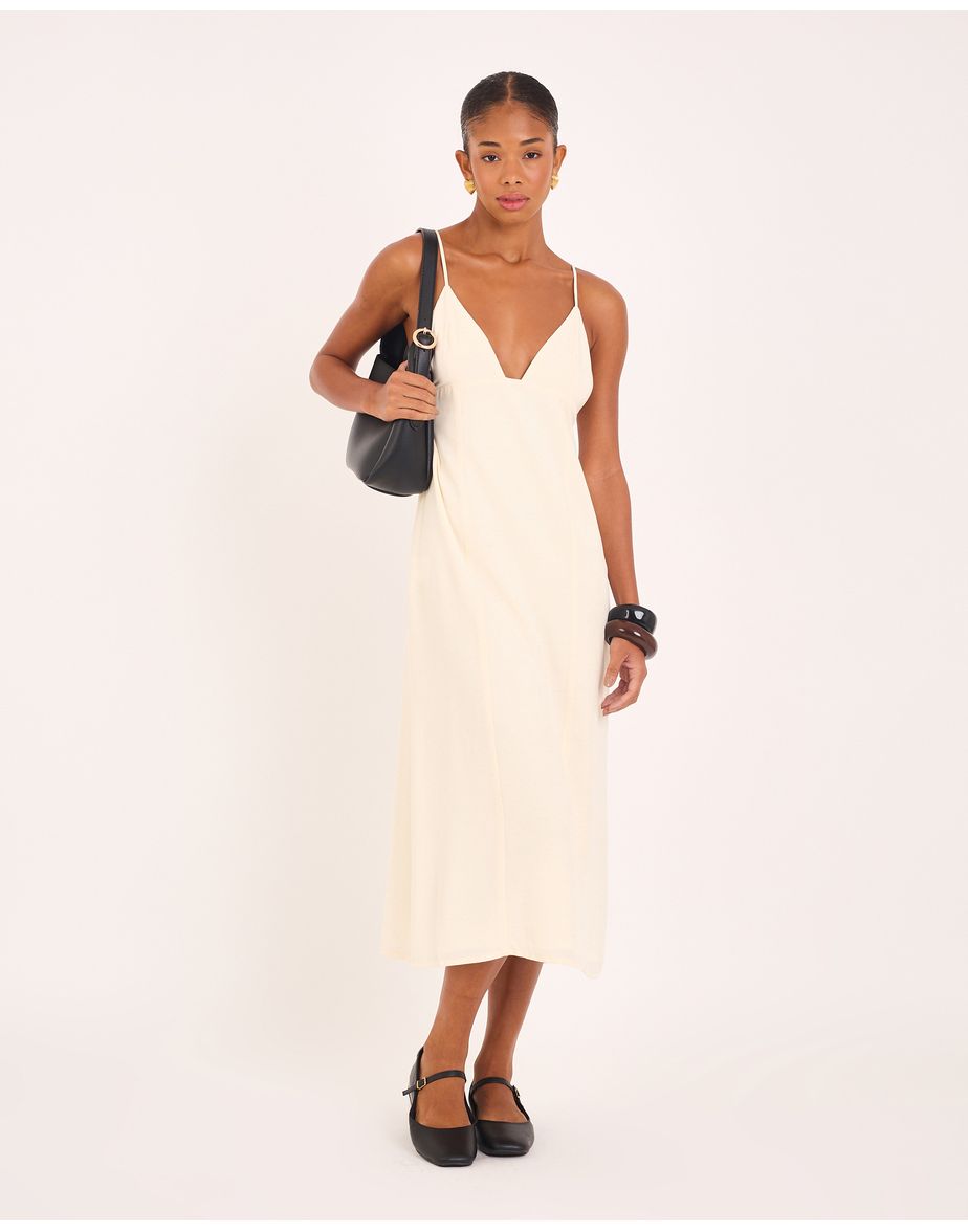Vestido bossa vin off-white