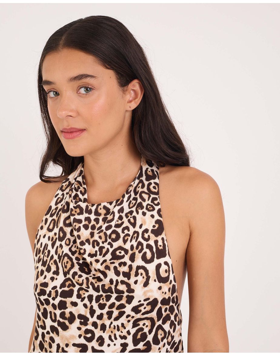 Blusa onça tex estampado