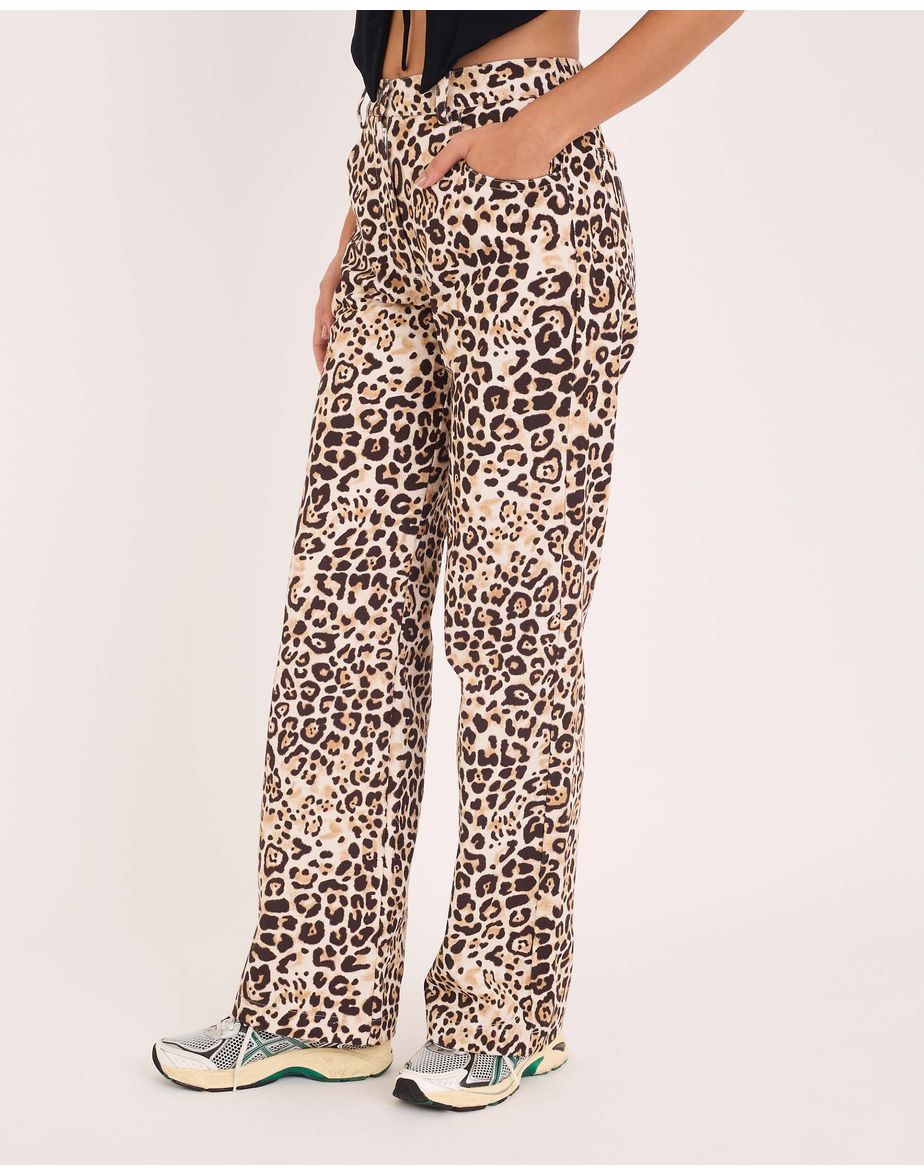 Calça onça tex estampado