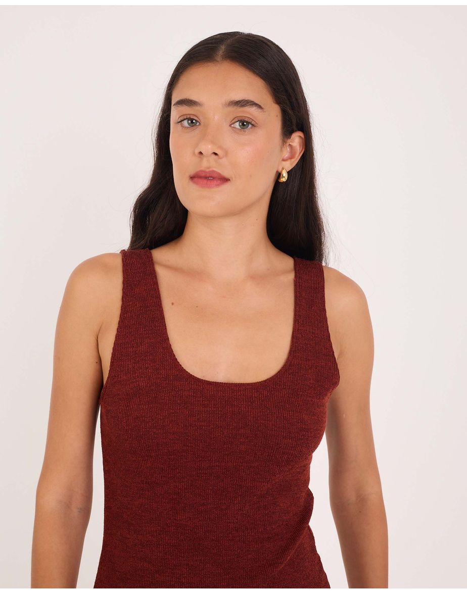 Regata retro tex marrom