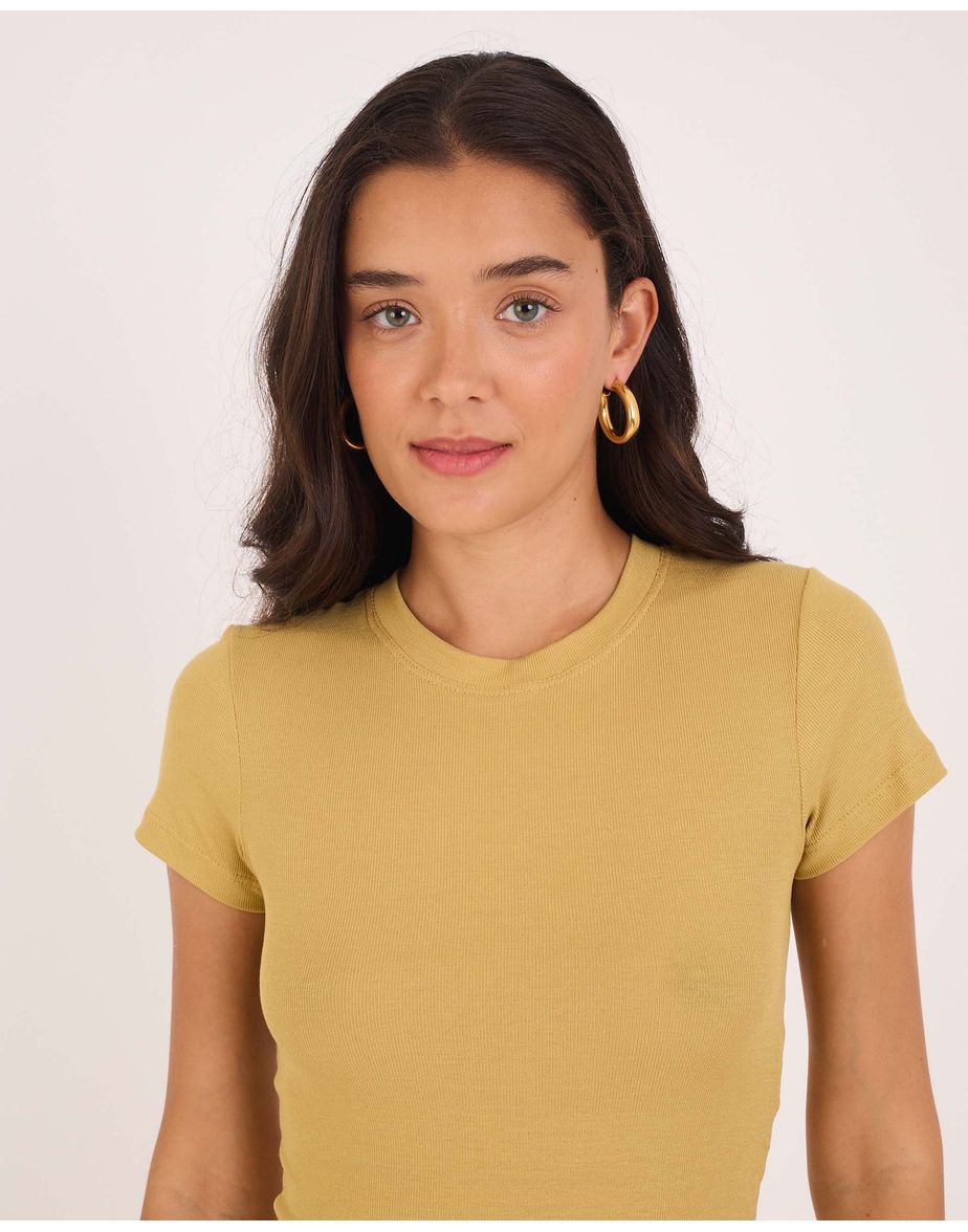 Camiseta justa tex verde