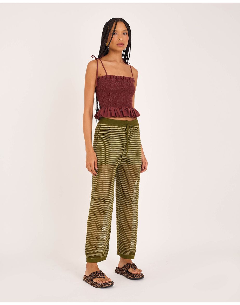 Calça tricot kai verde