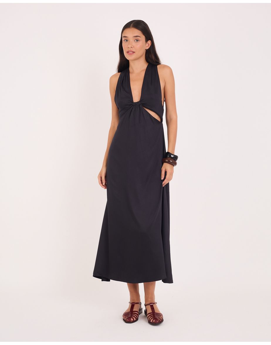 Vestido caroline tex preto