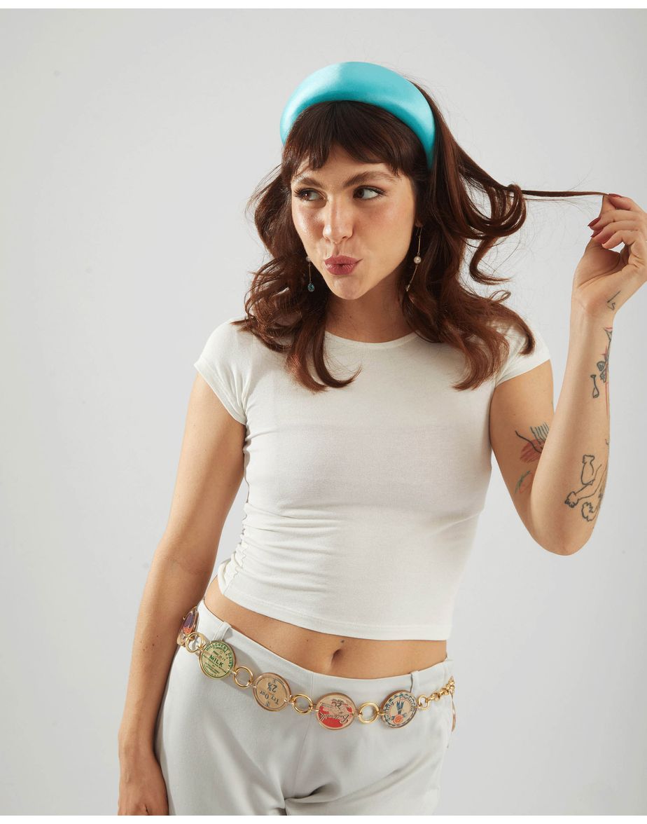 Camiseta sophia de lucca off-white