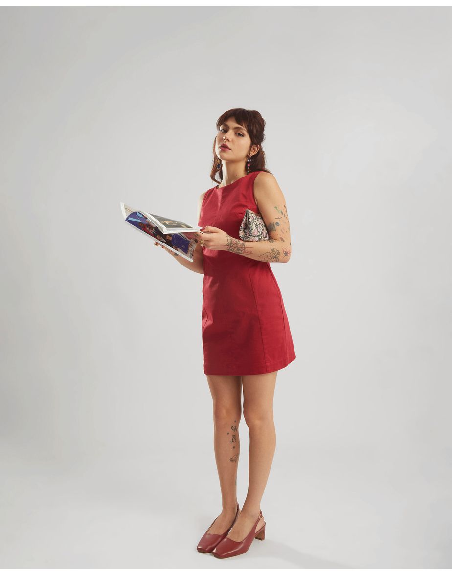 Vestido sophia de lucca vermelho
