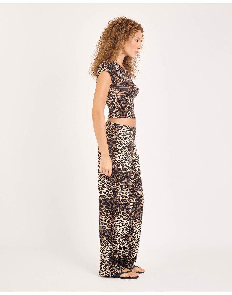 Calça onça sophia de lucca estampado
