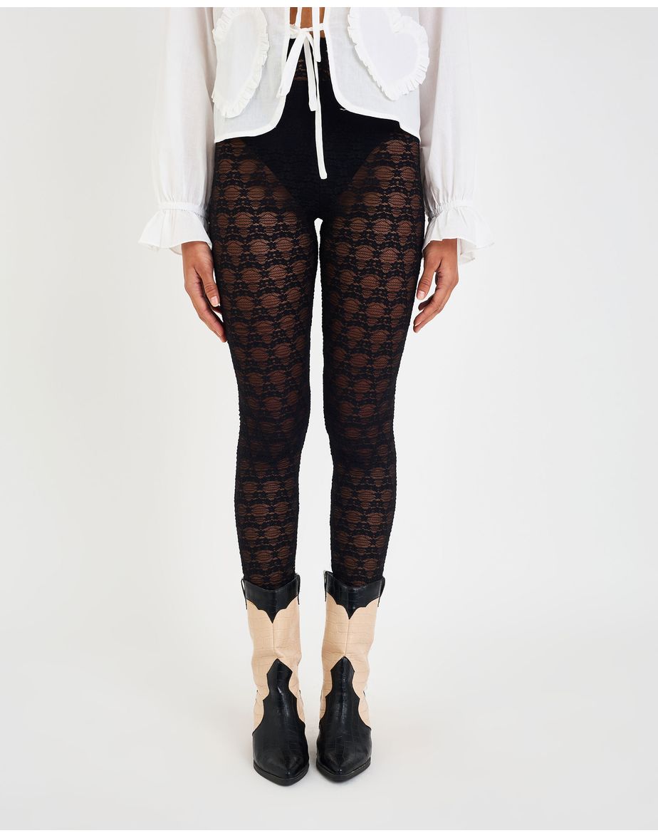 Legging renda lov preto