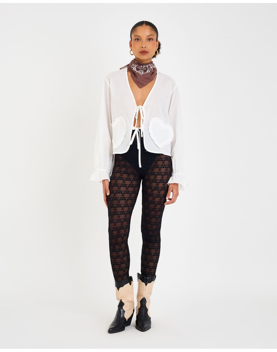 Legging renda lov preto