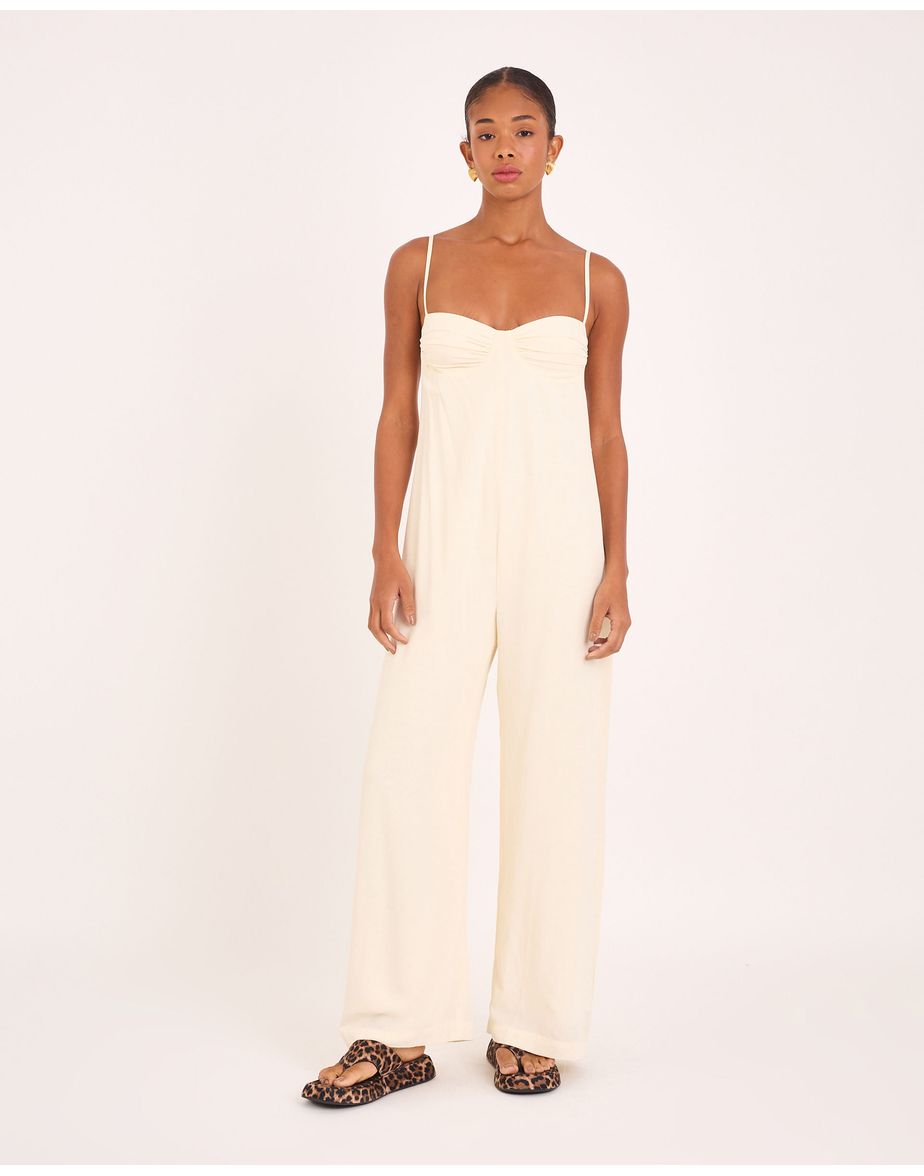 Macacão bossa vin off-white