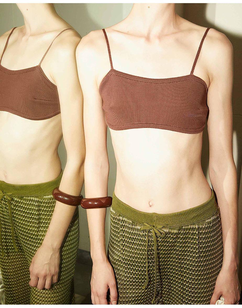Top tricot kai marrom