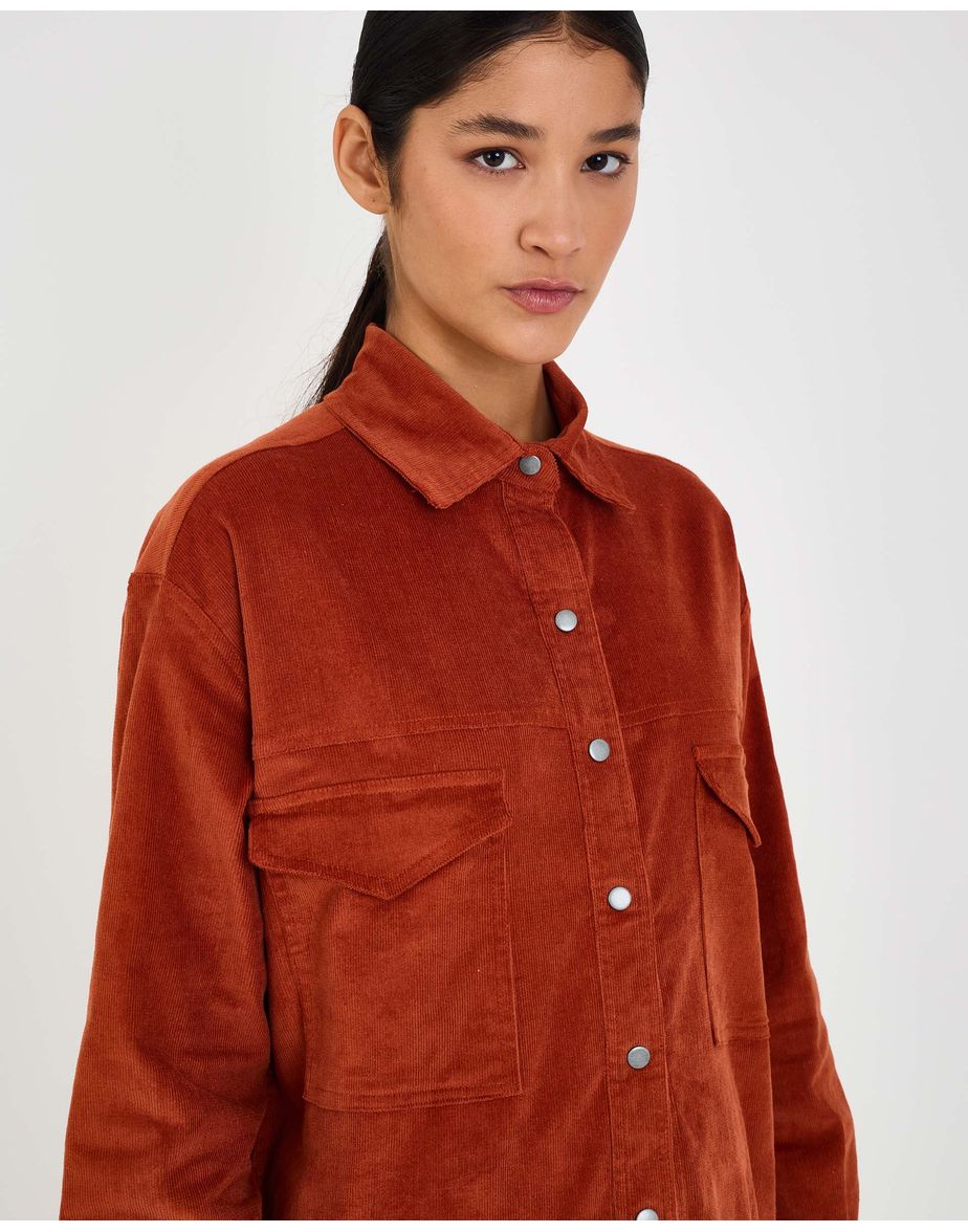Camisa veludo eve marrom